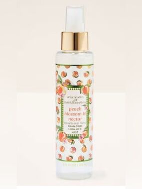 NEW Bath & Body Works x Vera Bradley Peach Blossom Nectar Diamond Shimmer Mist